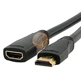Premium 3ft 3 foot High Speed HDMI Cable M/F Extension for Sony PS3