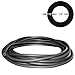 3/8in OD 1/4in ID Black Latex Rubber Tubing ONE Continuous Piece (Select Length) (#804)