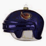 Atlanta Thrashers 3" Collegiate Glass Football Helmet Holiday Ornament - NHL Hockey