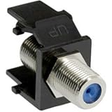 Leviton 41084-FBF QuickPort F-Type Adapter, Nickel-Plated, Brown