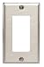 Tools & Hardware : Leviton 000-84401-040 Stainless Steel 1 Gang Wallplate, Decora