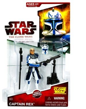 Star Wars The Clone Wars Captain Rex Figure CW24 - 3-3/4 Inch Scale Action Figure
