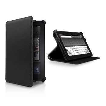 Set A Shopping Price Drop Alert For Kindle Fire Genuine Leather Cover by Marware, Black