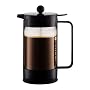 Bodum Bean French Press Coffeemaker with Locking Lever Lid, 8-Cup (34-Ounce), Black