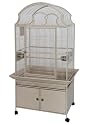Polly's Pleasures Fan Top Wrought Iron Bird Cage 32 X 23