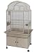 Polly's Pleasures Fan Top Wrought Iron Bird Cage 32 X 23