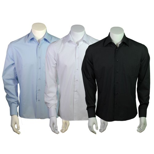 Gazzo Herren Klassik Hemd Kentkragen Tailored fit Gazzo Herren Klassik Hemd Kentkragen Tailored fit