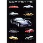 Corvette Evolution Poster Print, 24x36