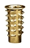 E-Z LOK Threaded Insert For Soft Wood, 1/4-20 Int Thread - 20mm length - Flanged- Zinc Die Cast - 50-Pack