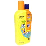 Hawaiian Tropic Kids Sunblock with Travel-Size Bottle, SPF 60, 10-Ounce Bottle and 2-Ounce Travel Bottle (Pack of 2)