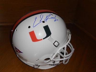 Ed Reed Signed Helmet - Miami Hurricanes F S - Autographed NFL Helmets