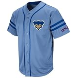 MLB Chicago Cubs 1968-69 Cooperstown Adult Short Sleeve Synthetic Button Front Jersey (Coastal Blue/Deep Royal, Medium)