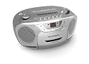 Thomson - RK100CD - Radio Portable Cassette/CD - FM/MW - 4W - Gris clair