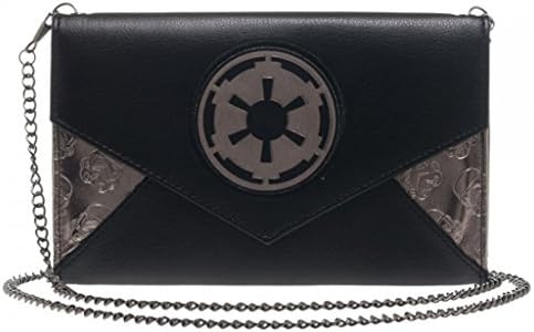 New Star Wars Imperial Logo Envelope Womens Wallet with Chain Clutch Licensed