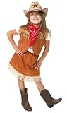 Girls Western Size 2/4 Dressup Halloween Costume Cowgirl Costume Set - no hat