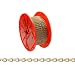 Campbell 0721667 Double Jack Chain on Reel, Brass Glo Finish, #16 Trade, 0.06" Diameter, 200' Length, 11 lbs Load Capacity