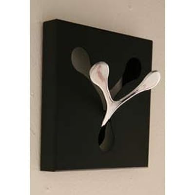 IRON WARDROBE SPOON coat hook towel rack 3pc jacket hanger