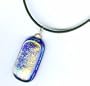 Baerreis - Dichroic Fused Glass Pendant - 17.75 inch cord