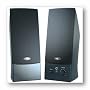 Cyber Acoustics CA-2012 Speakers with Cloth Grill & Headphone Jack (2-Piece)