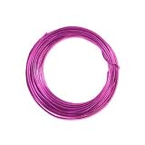 Aluminum Craft Wire Fuchsia Pink 12 Gauge 39 Feet (11.8 Meters)
