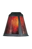 Round Amber Fan/vanity Light Shade