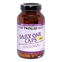 TwinLab Daily One Caps Multi-Vitamins and Multi-Minerals without Iron, Capsules, 180-Count Bottle
