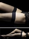 La Senza Sheer Plain Top Hold Ups Black Hold Ups