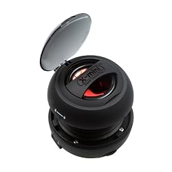 X-Mini New Generation v1.1 Capsule Speaker - Colour Black - With New Cap Lid Cover Design - For iPod, MP3, MP4, PC, Laptop, Notebook, Netbook, Audio, Gaming-Devices