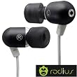 Radius Atomic Bass Aluminum Earbuds - Color Black