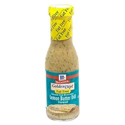 McCormick Golden Dipt Seafood Sauce, Lemon Butter Dill, Fat Free, 8.7-Ounce Glass Bottles (Pack of 6)