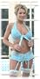 Escante Women's Sweet Ruffle 2-Piece Set with Ruffle Boyleg