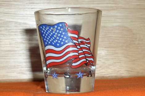 USA FLAG SHOTGLASS