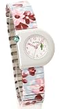 Cactus CAC-11-L04 Kids Flowers Expandable Bracelet Watch With White dial