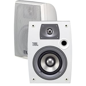 JBL Northridge N24AWII 2-Way, 4" Weather-Resistant Bookshelf Speakers with Brackets - Off White (Pair)