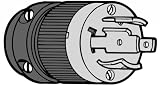 Marinco 24V BLACK CHARGER BASS PLUG 2018BP-24
