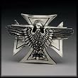 Silver Star "Iron Eagle" Chrome Metal Belt Buckle
