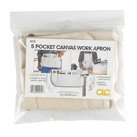 Work Apron Waist Style Canvas by Custom Leather Craft