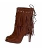 Natasha Suede Fringe Bootie main image