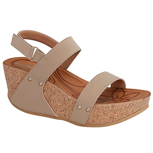 Women NEW Summer Casual Strappy Whedge Flip Flop Gladiator Sandal Slipper Shoes TRENDS SNJ INC.