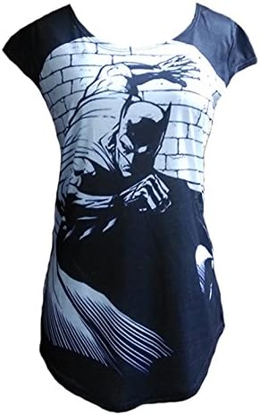 Galaxyfashion Women's Superhero Batman Crew Neck Tee (Free Size, Multi)