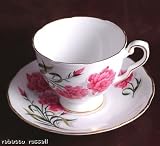 Review royal stafford  / Royal Stafford footed teacup & saucer Peony