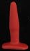 Non Skid Butt Plug 4 1/2 Inch Red Small