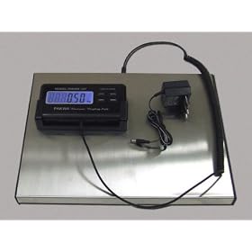 professional electronic platform scale for parcel / shipping, max. weighing capacity: 150 kg, 5290 oz, 330.8 lb
