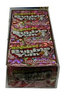 Bubble Yum Sugarless Strawberry