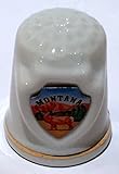 Montana State Souvenir Collectible Lpco Thimble