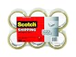 Scotch Lightweight Shipping Packaging Tape, 1.88 Inches x 54.6 Yards, 6 Rolls (3350-6)