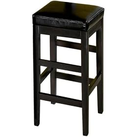 Bar Stool Backless Dark Brown by Home Decorators Collection