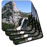 Nevada Falls in Yosemite National Park - Set Of 8 Ceramic Tile Coasters