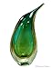 Handmade Sommerso Heavy Art Glass Hand Mouth Blown Sculpture Vase