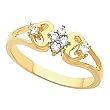 14K Yellow Gold Diamond Ring - 0.18 Ct.